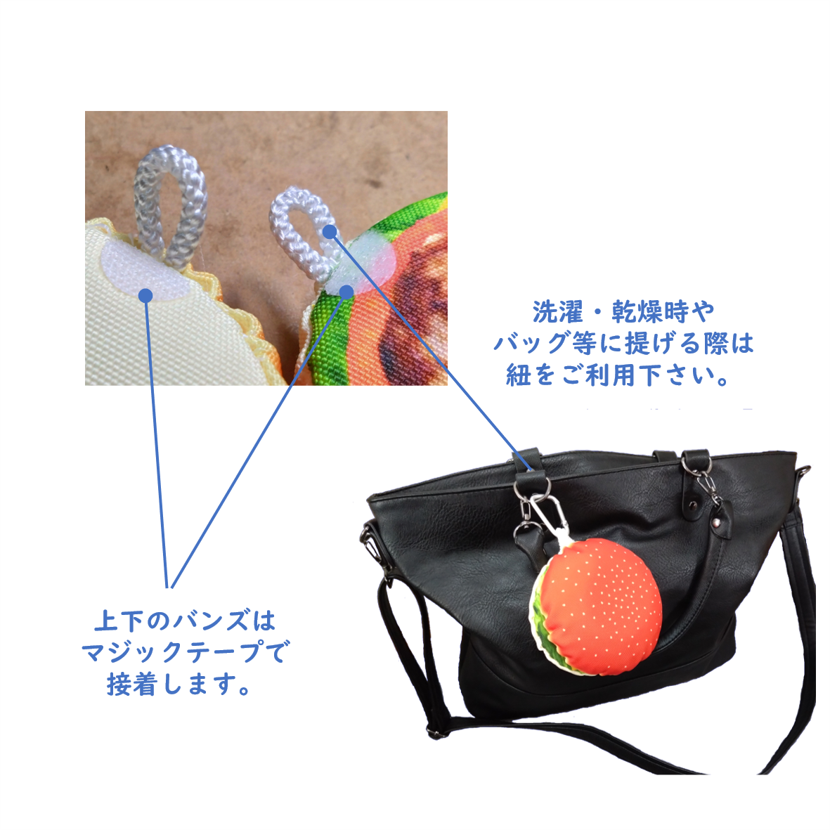 Mask Burger - a mask case for mealtimes