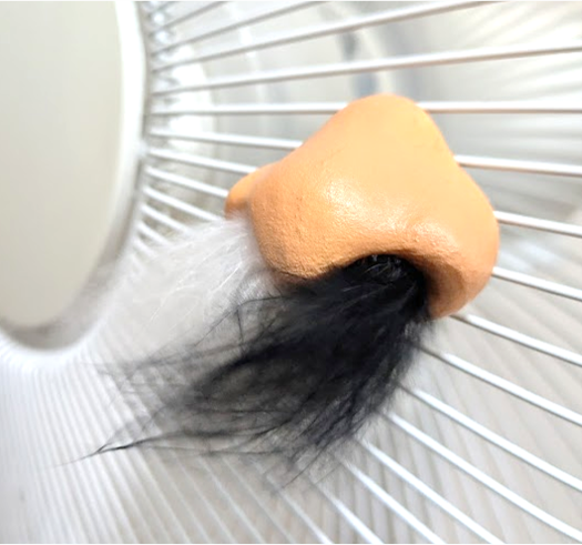 鼻型風鈴「伸び盛り」 扇風機飾り
