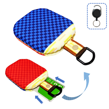 Table tennis racket-shaped pass case