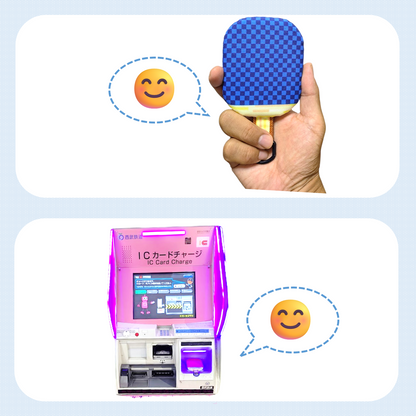 Table tennis racket-shaped pass case