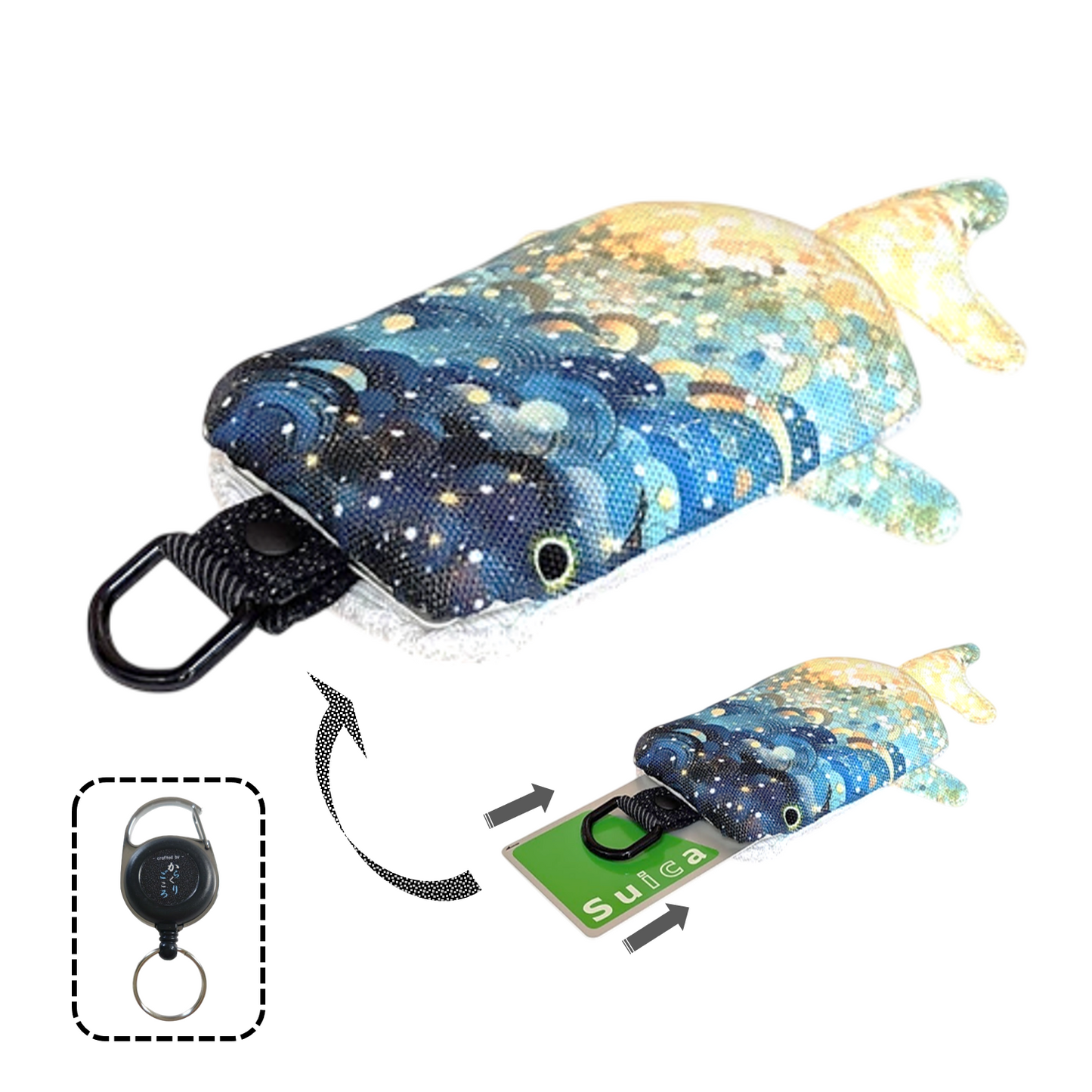 ジンベイザメ型パスケース　「しっくり こじんべい」