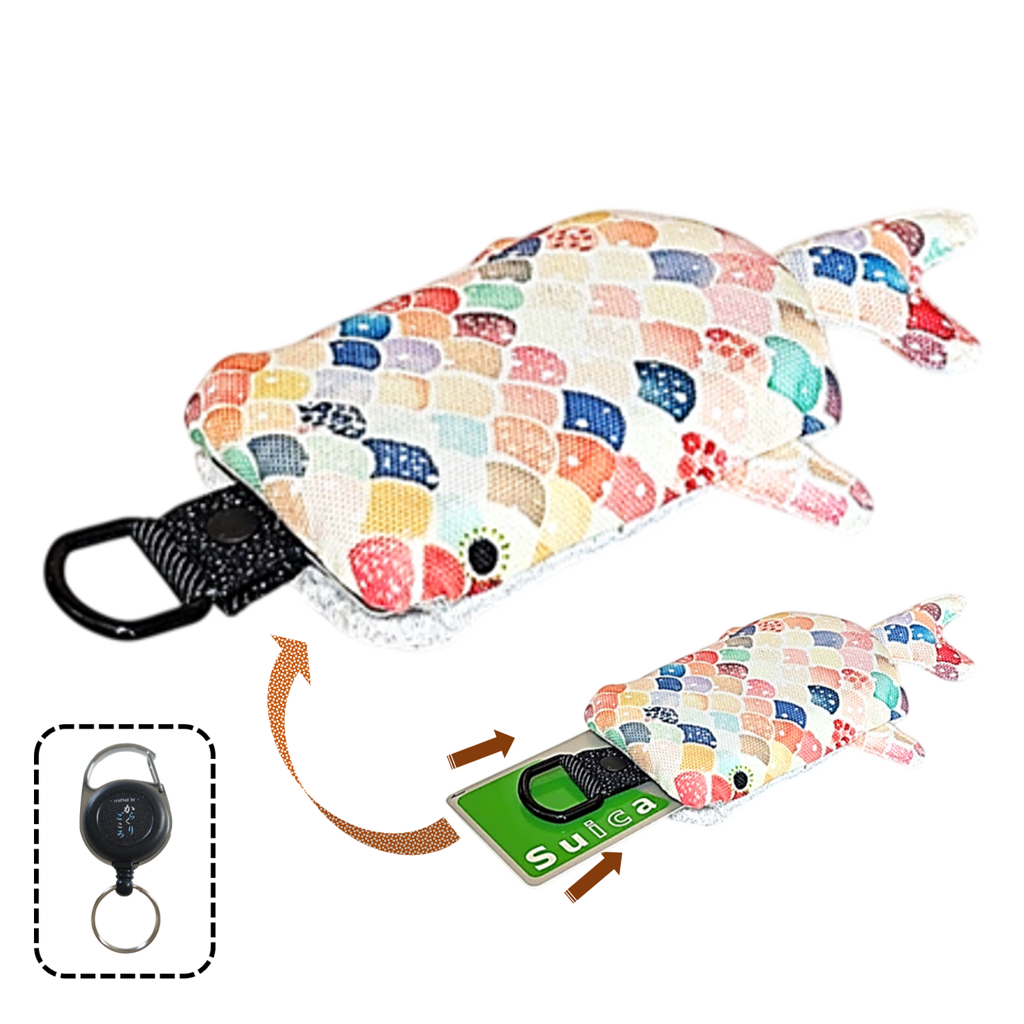 ジンベイザメ型パスケース　「しっくり こじんべい」