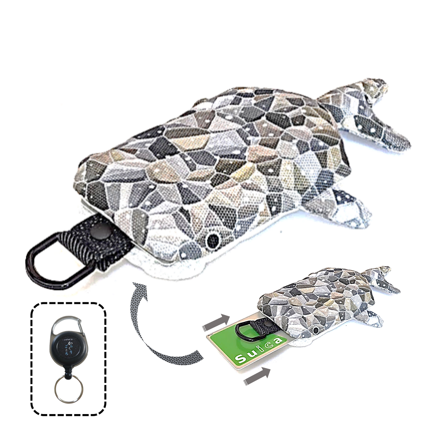 ジンベイザメ型パスケース　「しっくり こじんべい」