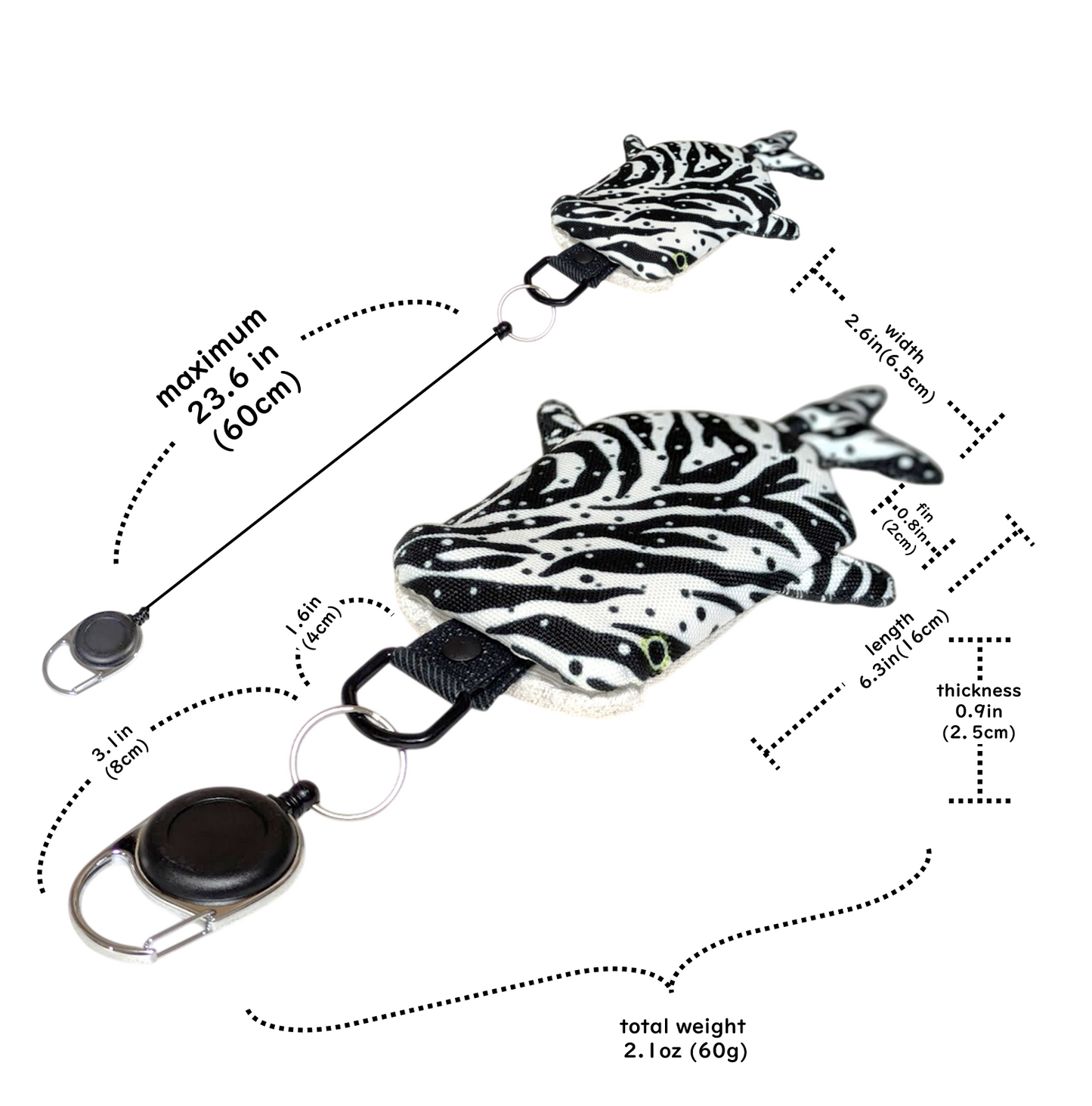 ジンベイザメ型パスケース　「しっくり こじんべい」