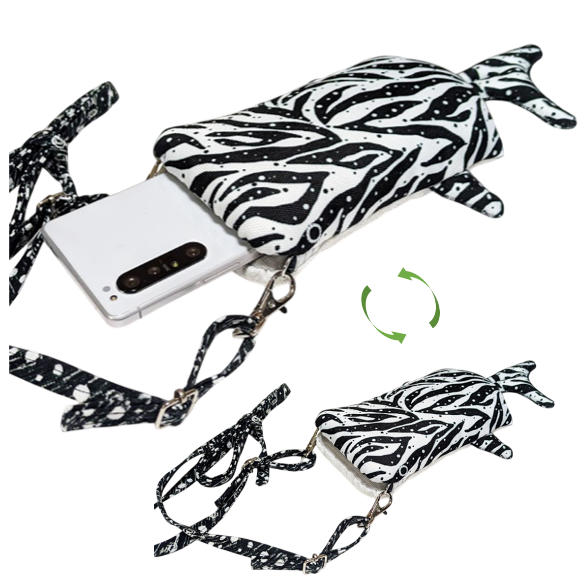 ジンベイザメ型スマホショルダー　「しっくり じんべい」