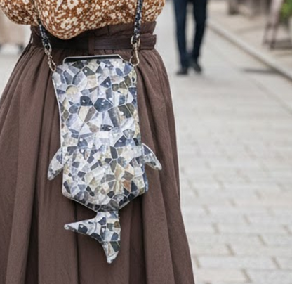 ジンベイザメ型スマホショルダー　「しっくり じんべい」