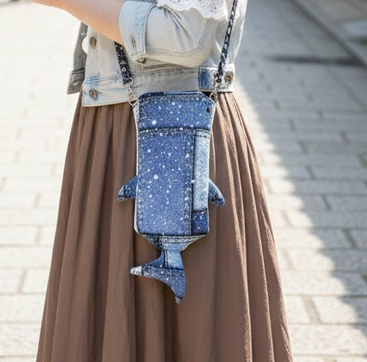 ジンベイザメ型スマホショルダー　「しっくり じんべい」