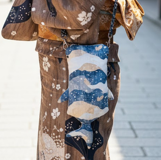 ジンベイザメ型スマホショルダー　「しっくり じんべい」