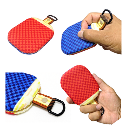 Table tennis racket-shaped pass case