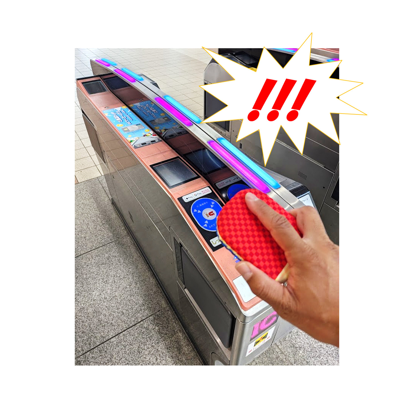 Table tennis racket-shaped pass case