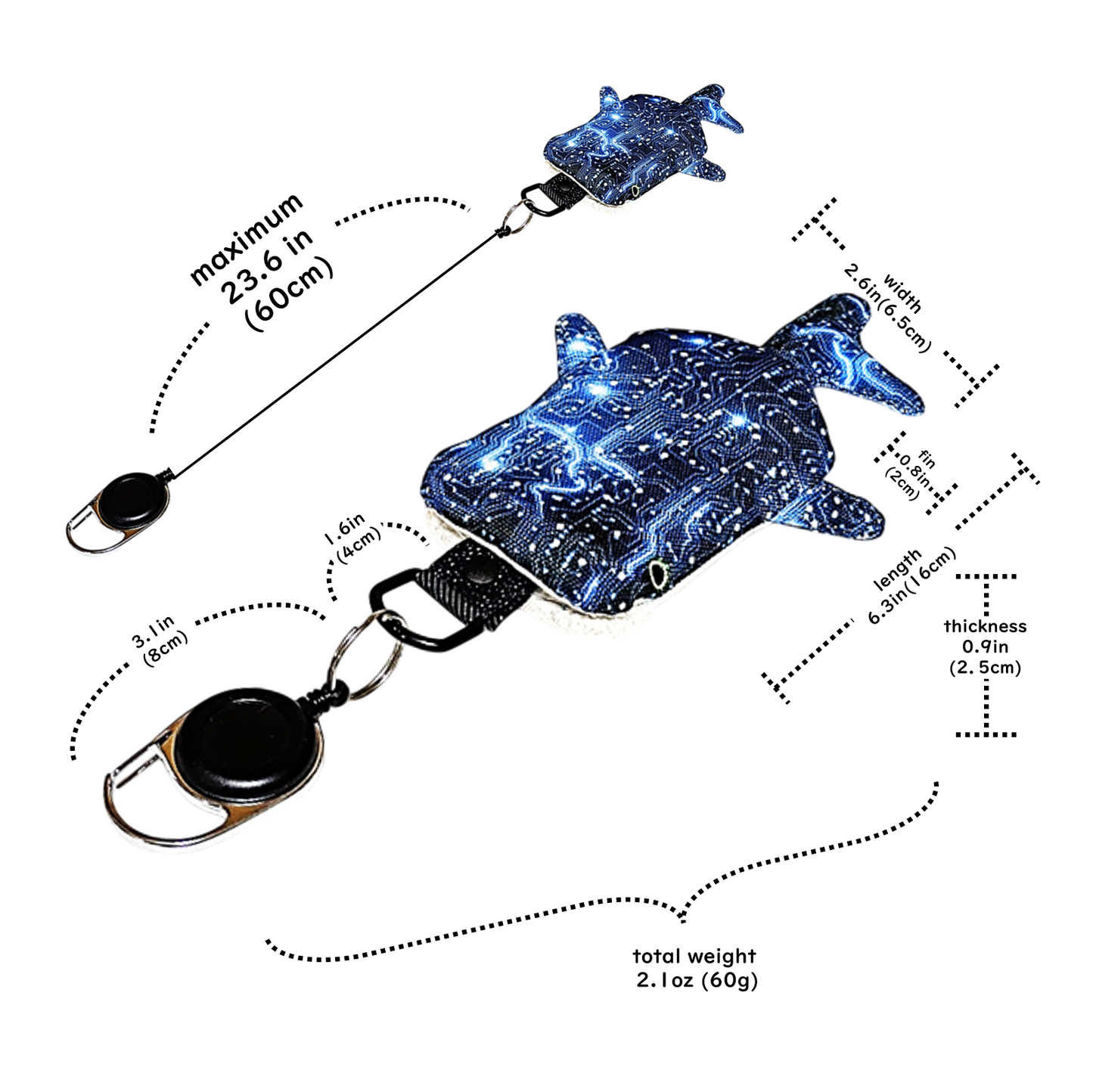 ジンベイザメ型パスケース　「しっくり こじんべい」