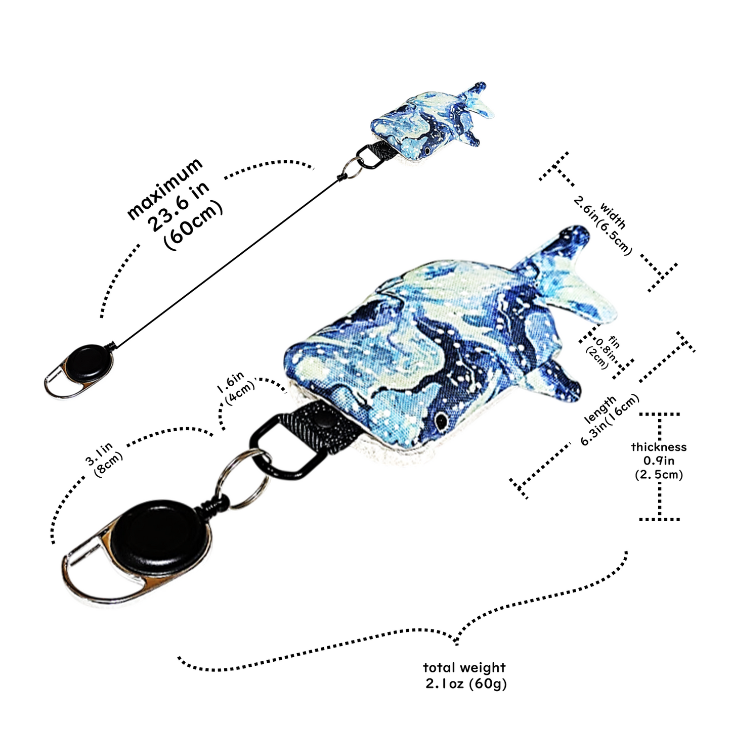 ジンベイザメ型パスケース　「しっくり こじんべい」