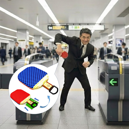 Table tennis racket-shaped pass case