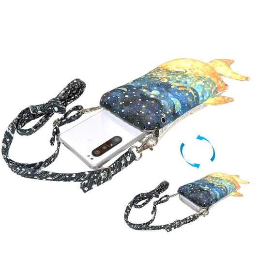 ジンベイザメ型スマホショルダー　「しっくり じんべい」