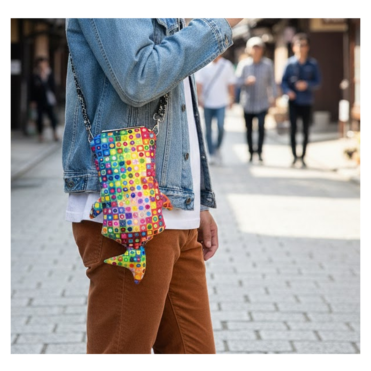 ジンベイザメ型スマホショルダー　「しっくり じんべい」