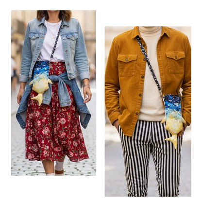 ジンベイザメ型スマホショルダー　「しっくり じんべい」