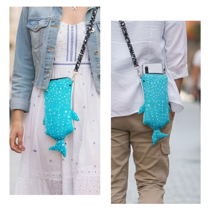 ジンベイザメ型スマホショルダー　「しっくり じんべい」