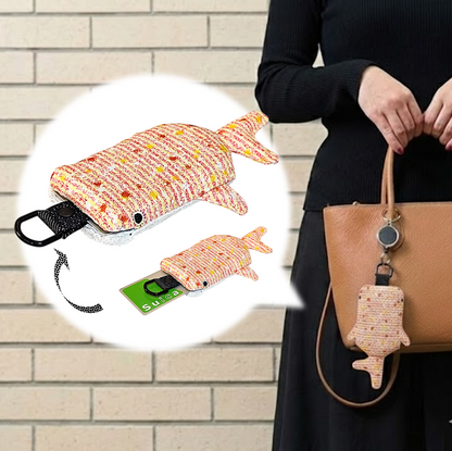 ジンベイザメ型パスケース　「しっくり こじんべい」