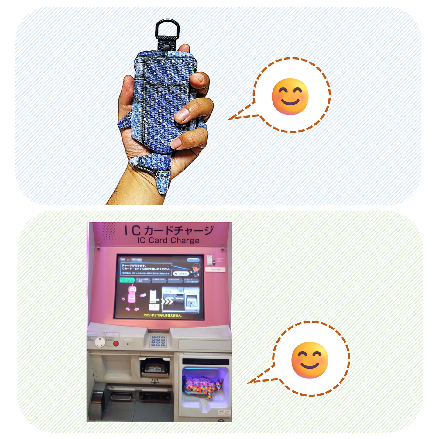 ジンベイザメ型パスケース　「しっくり こじんべい」